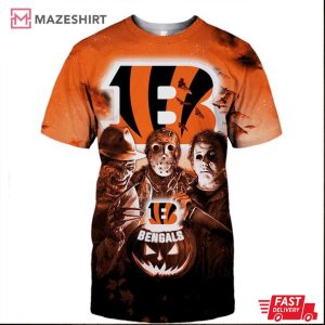 Cincinnati Bengals Halloween Horror Night 3D Shirt