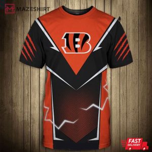 Cincinnati Bengals Lightning Graphic 3D Shirt