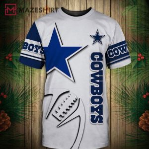 Dallas Cowboys Graphic Footballs Gift for Fans 3D Shirt