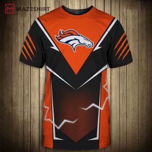 Denver Broncos Lightning 3D Shirt