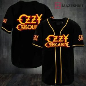 Ozzy Osbourne Legend Singer Black Sabbath Baseball Jersey