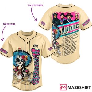 The Mavericks In Concert European And Uk Tour 2024 Custom Baseball Jersey