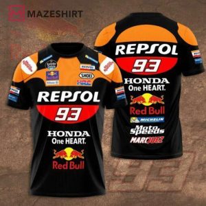 Marc Marquez Repsol Honda Racing 3D Shirt