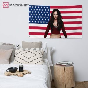 Megan Fox America Themed Flag (1)