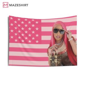 Nicki Minaj Pink Themed American Flag