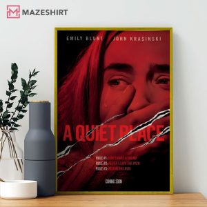 A Quiet Place Red Means Run Movie Poster