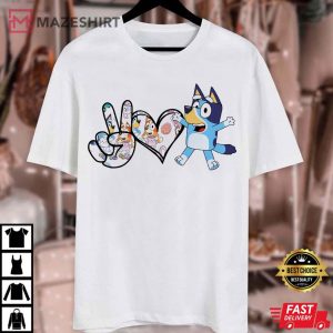 Bluey and Friends Bluey Family T Shirt (1)