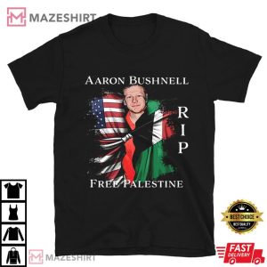 RIP Aaron Bushnell Free Palestine T Shirt (1)