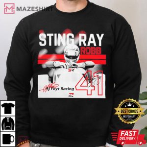 Sting Ray Robb Driver 41 AJ Foyt Racing Signature T Shirt (3)