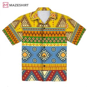 African Pattern Tropical Hawaiian Shirt