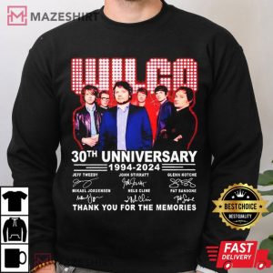 Wilco 30th Anniversary 1994 2024 Thank you for the Memories T Shirt (4)