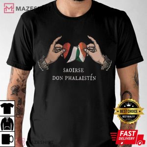 Ireland Solidarity For Palestine Saoirse don Phalaistin T Shirt (1)