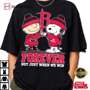 Houston Rockets Forever Snoopy Charlie Brown T Shirt (1)