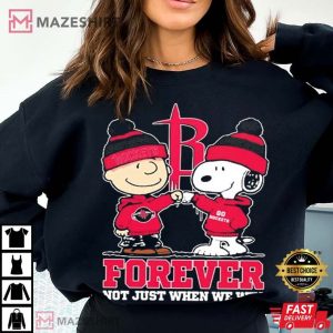 Houston Rockets Forever Snoopy Charlie Brown T Shirt (4)
