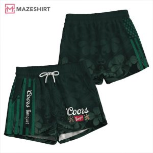 Coors Banquet St. Patrick’s Day American Flag Hawaiian Shorts