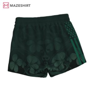 Hamm's Beer St. Patrick's Day American Flag Hawaiian Shorts (2)