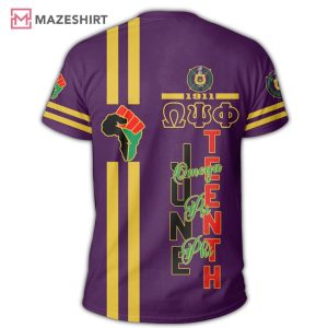 Juneteenth Omega Psi Phi 3D Shirt (1)