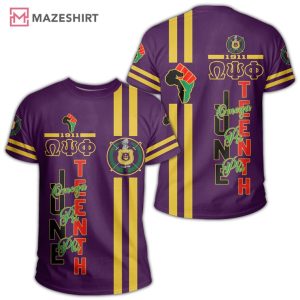 Juneteenth Omega Psi Phi 3D Shirt (3)