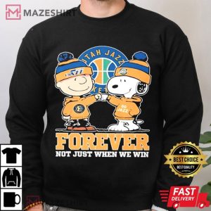Snoopy And Charlie Brown Utah Jazz Forever T Shirt (4)