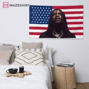Chief Keef American rapper and singer America Flag (1)