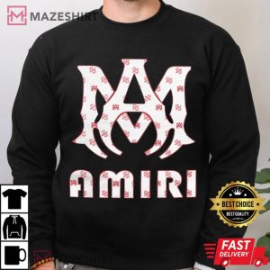 Amiri Logo Pattern T Shirt (4)