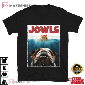 Bulldog Jowls Burger Bully Dog Lovers T Shirt (1)