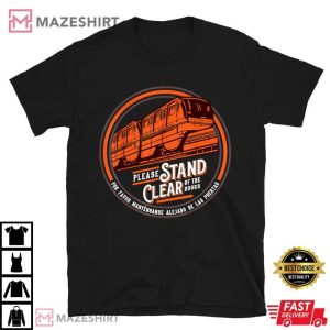 EPCOT Monorail Disney Train Please Stand Clear Of The Doors T Shirt (1)