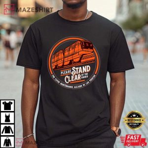 EPCOT Monorail Disney Train Please Stand Clear Of The Doors T Shirt (3)