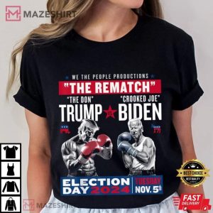 The Rematch The Don Trump And Crooked Joe Biden Election 2024 T Shirt (3)