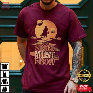 Dune Quotes The Spice Must Flow T Shirt (3)