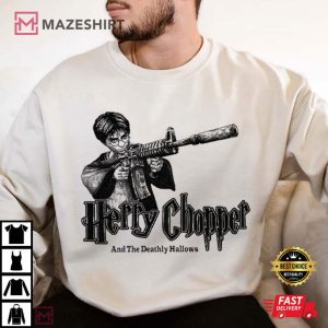 Herry Chopper And The Deadly Hallows Harry Potter T Shirt (3)