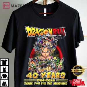 40 Years of Akira Toriyama's Dragon Ball T Shirt (1)