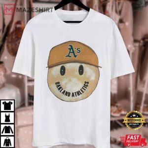 Oakland Athletics Smiley Face 2024 T Shirt (2)