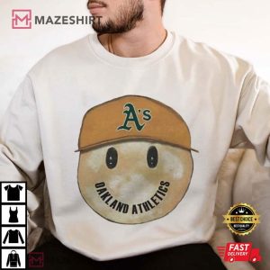 Oakland Athletics Smiley Face 2024 T Shirt (3)