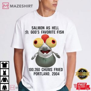 Salmon Good as Hell God’s favorite Fish T Shirt (1)