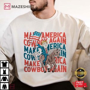 Trump Make America Cowboy Again 4th of July T Shirt (1)