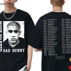 Most Wanted Tour Merch Bad Bunny 2024 T Shirt (2)