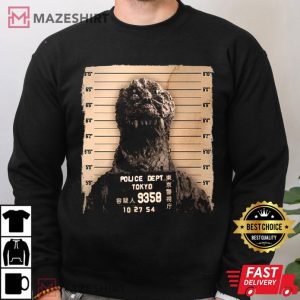 Godzilla Mugshot Shirt King of Monsters T Shirt (4)
