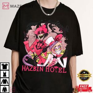 Hazbin Hotel Alastor x Lucifer T Shirt (2)
