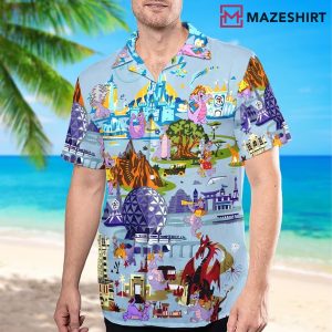 Purple Dragon Disney Hawaiian Shirt (3)