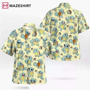 Squirtle Hawaiian Pattern Hawaii Shirt
