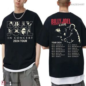 Billy Joel 12 Garden Live Tour 2024 T Shirt (2)