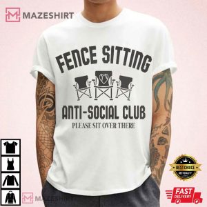 Fence Sitting Anti Social Club Baseball T Shirt (2)