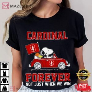Snoopy Stanford Cardinal football T Shirt (1)