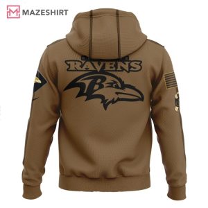 Baltimore Ravens NFL Special Veterans 3D Hoodie (2)