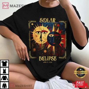 Solar Eclipse 2024 Totality April 8th Art T Shirt (2)