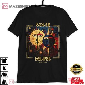 Solar Eclipse 2024 Totality April 8th Art T Shirt (3)