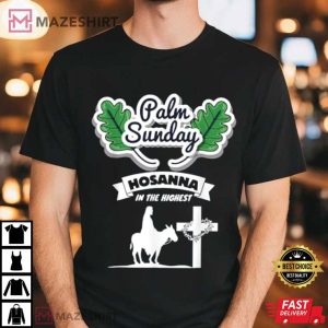 Palm Sunday Palm Leaf Hosanna T Shirt (2)