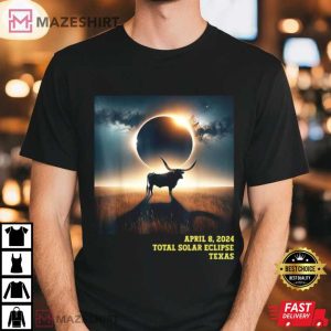 Total Solar Eclipse 2024 Texas Astronomical T Shirt (2)