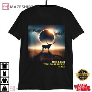 Total Solar Eclipse 2024 Texas Astronomical T Shirt (3)